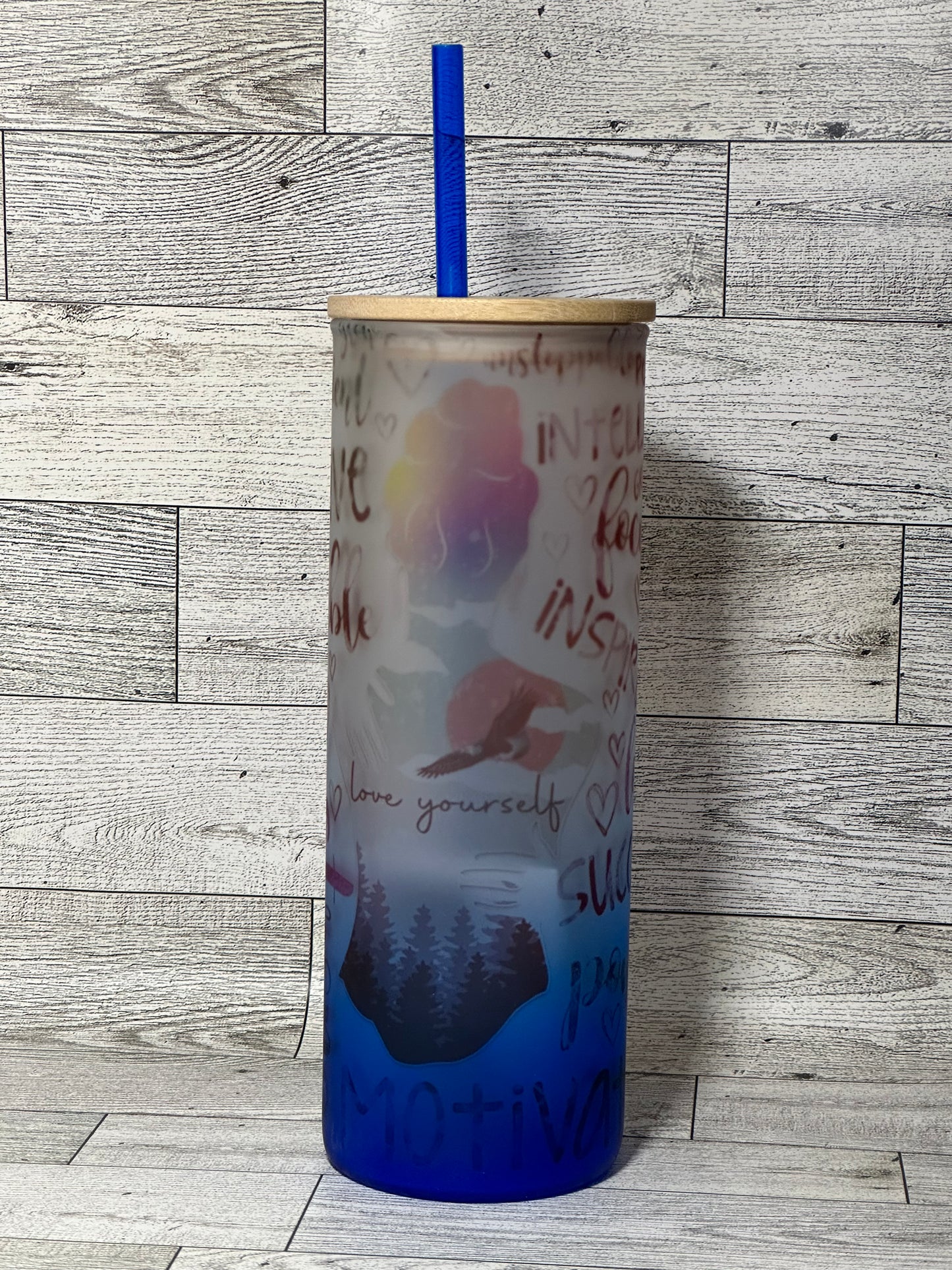 Custom Frosted Glass Tumbler