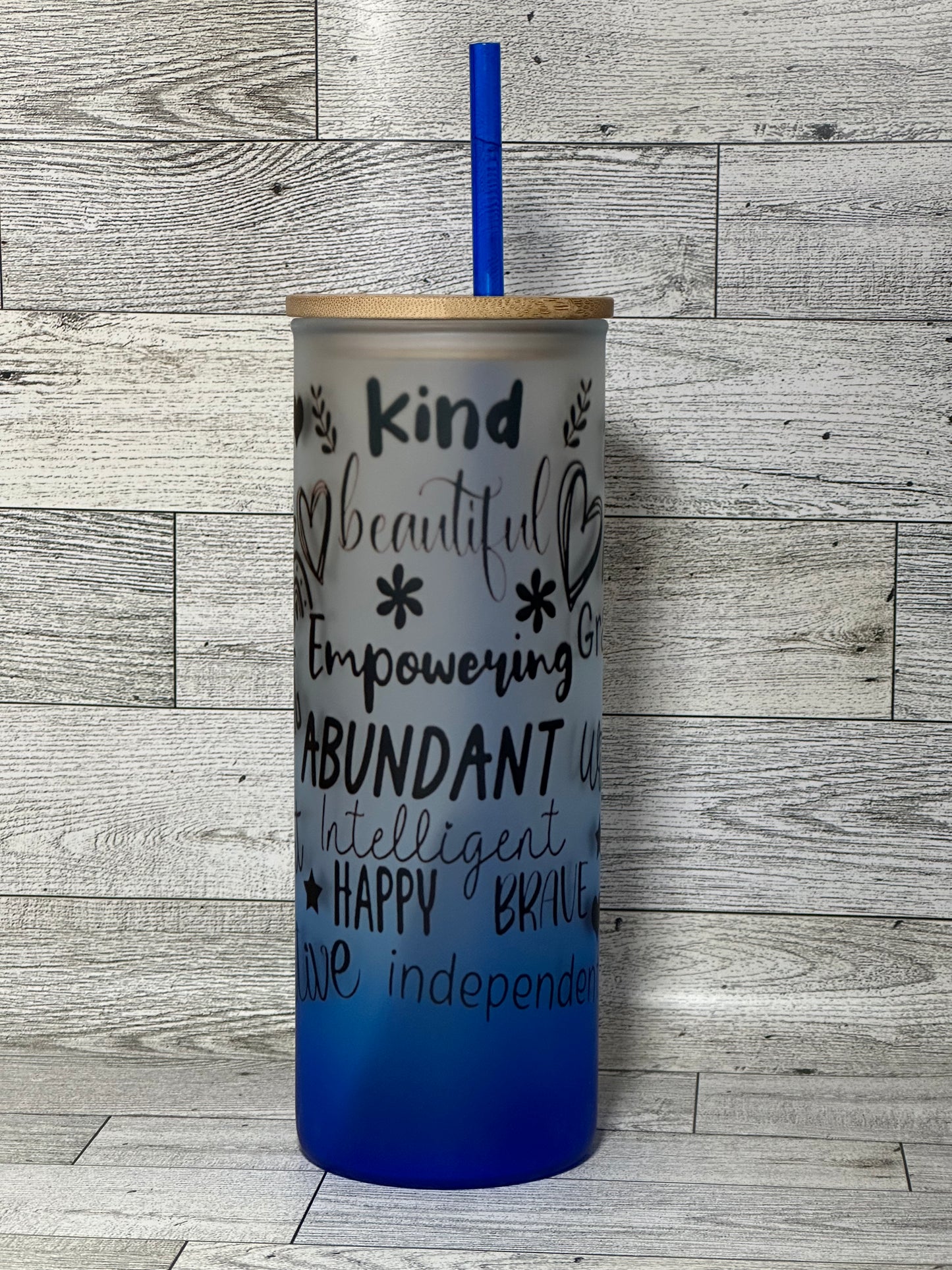 Custom Frosted Glass Tumbler